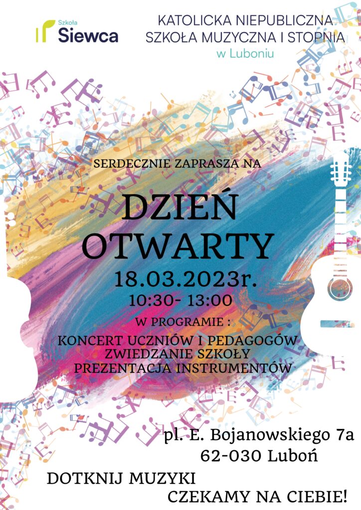 Plakat dnia otwartego